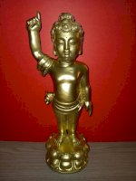 Tượng Phật Đảng Sanh Bằng Đồng - Đồ Đồng Ngọc Tùng