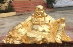 Tượng Phật Di Lạc Mạ Vàng Bằng Đồng Cao Cấp - Đồ Đồng Ngọc Tùng