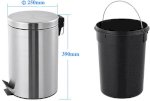 Thùng Rác Inox Đạp Chân 12L