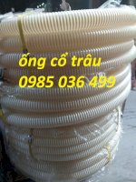 Ống Gân Nhựa Trắng Cổ Trâu Trắng Gân Nổi Phi 60, Phi 75, Phi 100, Phi 120