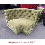 Ghế Sofa Đơn Bọc Vải Màu Xanh Cũ Giá Rẻ