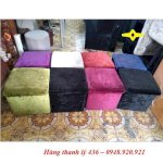 Bán Rẻ Đôn Sofa Bọc Vải Nhung Nhiều Màu Sắc