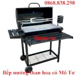 Bếp Nướng Than Hoa Ngoài Trời Có Mô Tơ Tự Quay