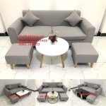 Bộ Bàn Ghế Salon Sofa Băng Xám Ghi Giá Rẻ Đẹp Nội Thất Linco Sài Gòn