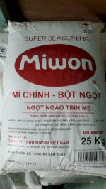 Bột Ngọt - Mì Chính - Super Seasoning Miwon Size S 25Kg/Bao