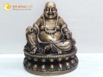 Tượng Phật Di Lạc Màu Hun Bằng Đồng - Đồ Đồng Ngọc Tùng