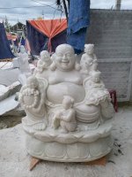 Tượng Phật Di Lặc Cao 1M Bằng Đá - Nhận Điêu Khắc Tượng Đá Theo Yêu Cầu Khách Hàng