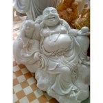 Tượng Phật Di Lặc Kéo Bao Tiền Cao 1M Trang Trí Phong Thủy - Điêu Khắc Tỉ Mỉ Từ Đá Khối Tự Nhiên Chất Lượng Cao