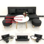98+ Ghế Sofa Bed (Hcm) | Sofa Giường Simili (Giả Da) Đen Giá Rẻ | Nội Thất Linco