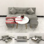 Sofa Bed Đa Năng (Sg) | Ghế Salon Giường Giá Rẻ Xám Lông Chuột | Sofalinco Hcm