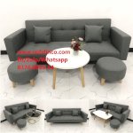 Ghế Sofa Giường Nằm Hcm | Sopha Dài Xám Đen Giá Rẻ (Sg) | Nội Thất Linco Tphcm