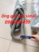 Ống Gió Vải Simili Màu Xám Thông Gió Hút Khí Phi 40, Phi 50, Phi 60