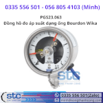 Pgs23.063 Đồng Hồ Đo Áp Suất Dạng Ống Bourdon Wika