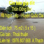 Cần Bán Gấp Đất Ở Thôn Đồng Bụt ,Xã Ngọc Liệp ,Huyện Quốc Oai ,Tp Hà Nội.