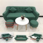 Bộ Ghế Sofa Băng Dài 1M9 Nhỏ Gọn Màu Xanh Ngọc Phòng Khách Giá Rẻ Nội Thất Linco Hà Tĩnh