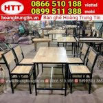 Bàn Ghế Quán Ăn Sắt Gỗ Thanh Lý Tại Xưởng Sản Xuất Trực Tiếp Hoàng Trung Tín