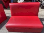 Thanh Lý Băng Ghế Sofa Bọc Simili Màu Đỏ 80Cm, 1M2
