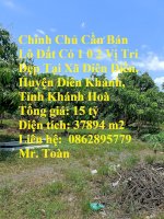 Chính Chủ Cần Bán Lô Đất Có 1 0 2 Vị Trí Đẹp Tại Xã Diên Điền, Huyện Diên Khánh, Tỉnh Khánh Hoà