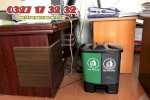 Thùng Rác Phân Loại, Thùng Rác 2 Ngăn 40 Lít Nhựa Hdpe Nhập Khẩu Giá Rẻ Hcm