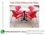 Bộ Bàn Ghế Nhựa Đúc Nữ Hoàng Tp.hcm Hgh06165