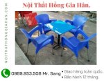 Bộ Bàn Ghế Cafe Nhựa Đúc Nữ Hoàng Tp.hcm Hgh06166