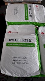 Mecellose Cellulose Ether , Hec , Hpmc , Chất Tạo Đặc Hàn Quốc