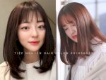 Tóc Ngắn Ngang Vai Tỉa Layer, Tóc Bob Uốn Cụp Ngang Vai Kết Hợp Màu Nhuộm Nâu Tây - Tiệp Nguyễn Hair Salon