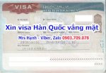 Dịch Vụ Làm Visa Hàn Quốc Vắng Mặt
