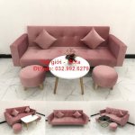 Sofa Bed Hồng Nhung Bền Đẹp Tại Hoài Nhơn L Bàn Ghế Giá Rẻ Quy Nhơn