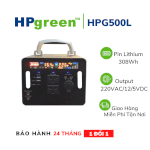 Trạm Sạc Dự Phòng Di Động Hpgreen Hpg500L Pin Lithium