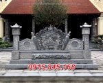 0241 Mẫu Cuốn Thư Đá Lăng Mộ Đẹp - Bình Phong