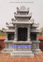 Kích Thước Mộ Đá Ba Mái Đẹp - Lăng Mộ Nhà Mồ