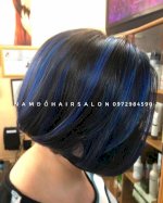 Nhuộm Light Màu Xanh Dương Đẹp Giá Rẻ Hoài Đức - Nam Đỗ Hair Salon