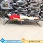 Giường Gấp Vải Bạt Lưới Giá Rẻ Tại Hà Nội- Tặng Combo Gối, Bịt Mắt Ngủ, Freeship