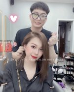 Tóc Ngắn Uốn Xoăn Sóng Lơi Ngang Lưng - Tiệp Nguyễn Hair Salon