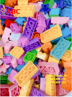 Bộ Lego Cho Bé Chơi Dán Tường, Tường Lego
