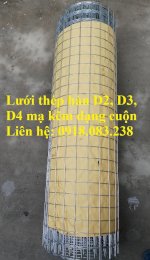 Lưới Thép Hàn D3A50X50 Mạ Kẽm, Khổ 1M, 1.2M, 1.5M/Cuộn Có Sẵn Tại Kho