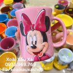 [Xoài Xấu Xa Shop] Ly Sứ 3D Disney Hoạt Hình Chuột Minnie Mouse