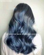 Xoăn Sóng Lơi Nhuộm Xanh Blue Cá Tính Mà Kiêu Sa - Tiệp Nguyễn Hair Salon