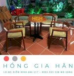 Bàn Ghế Gỗ Cafe Giá Tốt Tp.hcm Hồng Gia Hân G1008