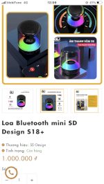 Loa Bluetooth Mini S18+