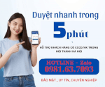 Cho Vay Tiền Nhanh Trả Góp , Nhận Tiền Ngay Sau 30P Tại Hà Nội