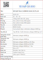 Xe Đạp Đua Carbon Sava X3 Plus