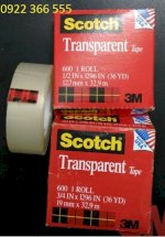 Băng Keo 3M 600 Scotch Transparent