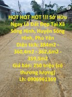 Hot Hot Hot !!! Sở Hữu Ngay Lô Đất Đẹp Tại Xã Sông Hinh, Huyện Sông Hinh, Phú Yên