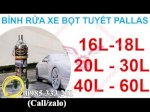 Bình Rửa Xe Bọt Tuyết Pallas 60 Lít Giúp Rửa Xe Chuyên Nghiệp Hơn.