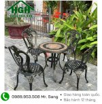 Bàn Ghế Nhôm Đúc Ngoài Trời Mẫu Mã Đa Dạng Tp.hcm Hồng Gia Hân N107