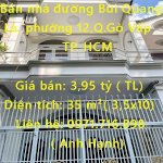 Bán Nhà Đường Bùi Quang Là, Phường 12, Quận Gò Vấp, Tp. Hcm