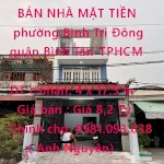 Bán Nhà Mặt Tiền Phường Bình Trị Đông, Quận Bình Tân-Tphcm.