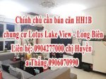 Chính Chủ Cần Bán Căn Hh1B Chung Cư Lotus Lake View Long Biên 89M2